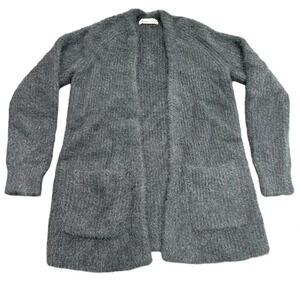 Anthropologie Sleeping on Snow open cardigan. Dark gray, size XS. NWOT